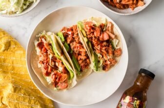 BBQ Salmon Tacos (15 Minute Meal)