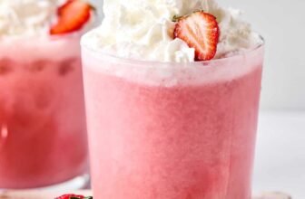Easy Strawberries and Cream Cocktail