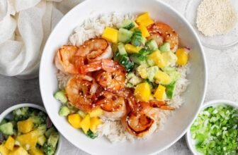 Hot Honey Shrimp Bowls (Easy Dinner Idea!)