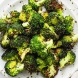 Air Fryer Broccoli (Easy and Crispy!)- Fit Foodie Finds