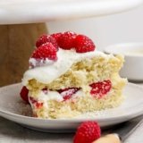 Coconut Layer Cake with Fresh Raspberries