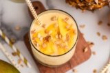 High Protein Mango Pineapple Smoothie (No Banana)